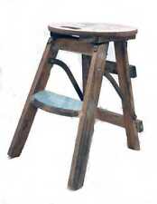 Folding wooden stool with lettering Paris furniture home bedroom kitchen