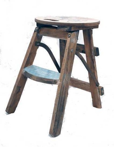 Tabouret bois pliable avec - en,