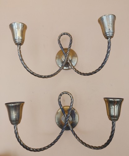 Paire appliques en laiton - paire,