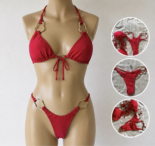 Bikini rouge sexy pièces - sexy, 2