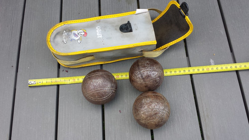 Ancienne triplette boules - ancienne,
