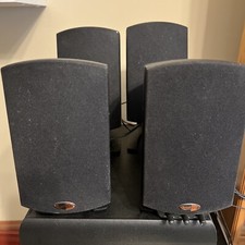 4 Klipsch 4.1 Satellite Speakers Only - One Has The Controller. (No Subwoofer)