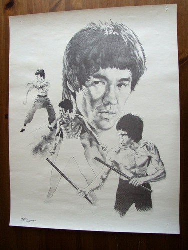 Bruce lee poster crayon - poster, au