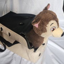 US Based Authentic HERMES Sac de Transport Toile Chien Pet Dog Carrier Purse Bag