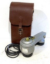 Antique Vintage PTT Test Handset Phone with Original Leather Purse