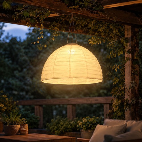 Globo lampe solaire suspendue - lampe,