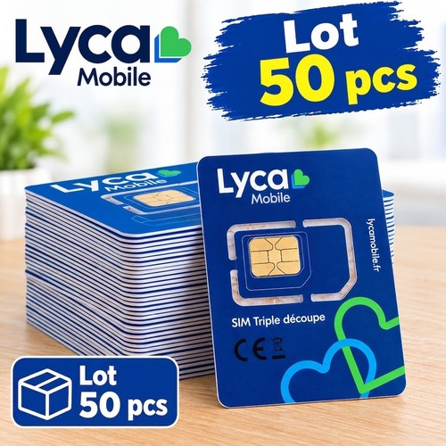 Lot cartes sim lyca - lot, 50