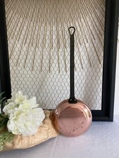 625⚜️ Antique Deco Copper Stove Villedieu France Trademark Long 40 Cm