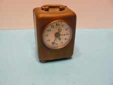 Ancien Mini Réveil En Laiton