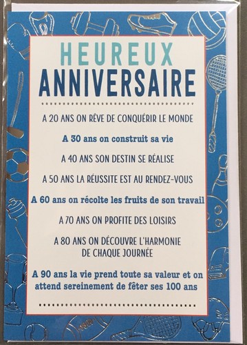 Carte anniversaire heureux - :,