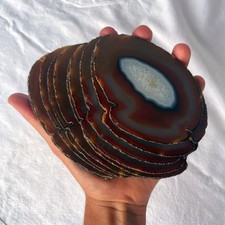 Tranche d’agate - Brésil - 10 pièces - 1318g