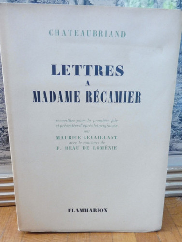 Lettres madame récamier - madame,