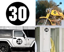 Numéro 30 Autocollant Vinyle