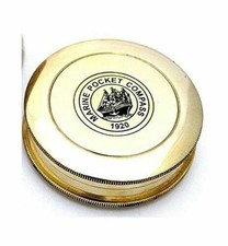 Boussole de poche en laiton