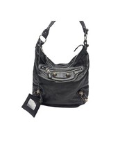 Balenciaga Balenciaga Black Lambskin Giant Day Bag