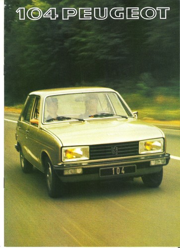 Peugeot 104 1977 catalogue - peugeot,