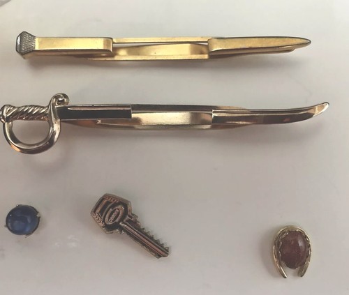 Vintage tie clips - 5, &