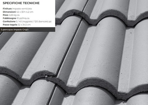 Toit tuiles béton - toit,