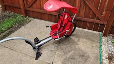 Weehoo iGo Turbo Bicycle Trailer – Kid Pedal Seat + Weather Shield – Red