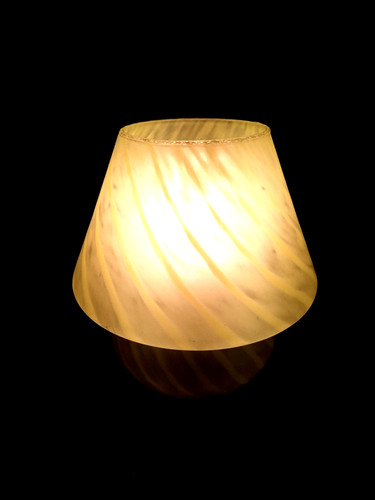 Lampe champignon verre - ,