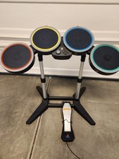 Rock Band 4 Harmonix Xbox One Wireless Drum Set #91162 + Feet & Legs Tested READ