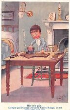 Postcard fantasy / girl who makes ironing