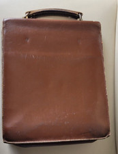 CARTABLE EN CUIR VINTAGE FERMETURE METALLIQUE AVEC POCHETTE AVANT