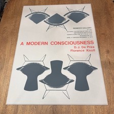 De PREE KNOLL MCM Renwick SMITHSONIAN Furniture Chair Event Poster Print ART