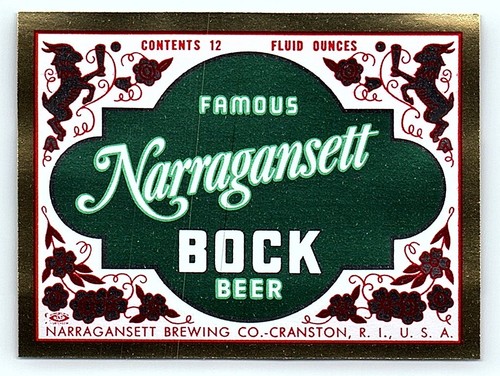 Vintage narragansett bock beer - narragansett,