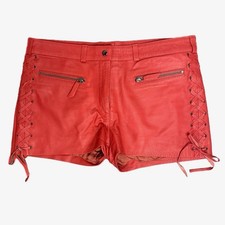 Nouveau short en cuir à