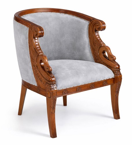 Fauteuil empire acajou - fauteuil, en