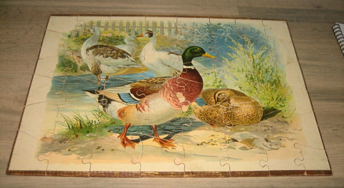 Ancien puzzle enfant bois - puzzle, en