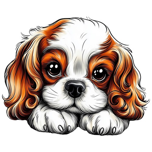 Autocollants cavalier king - 4,