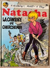 Dédicace BD WALTHERY NATACHA PLEINE PAGE COULEUR TTBE " LA CEINTURE DU CHERCHE "
