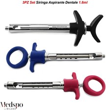 Dental Aspiration Anesthesia Syringe Self-priming Aspiration Syringe 3PC