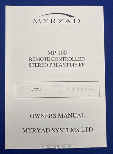 Original myryad systems 100 - myryad,