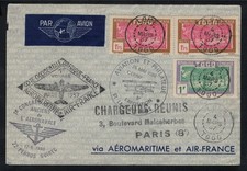✈ TOGO LOMÉ PAR AVION POUR PARIS AÉROMARITIME AIR FRANCE MONTAGE TELL 1937