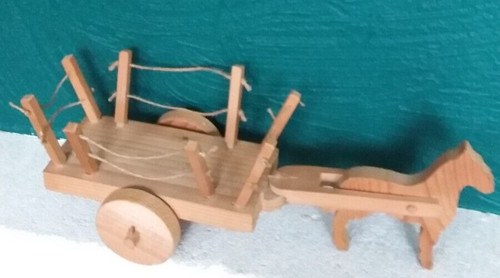 Charrette miniature bois - miniature,