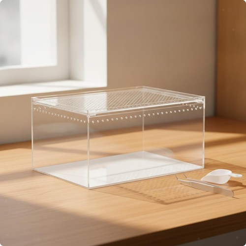 Terrarium transparent pour