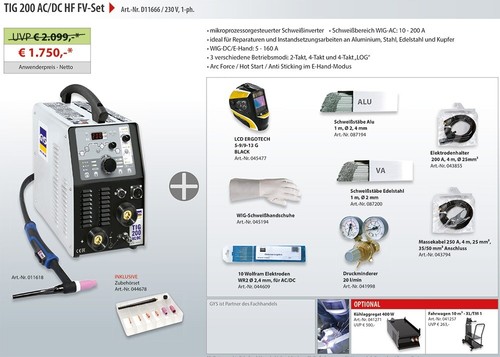 Gys wig soudeur tig 200 - gys,