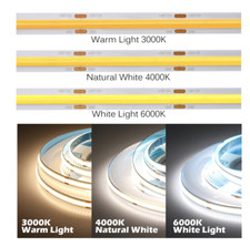 5M 10M COB LED Strip 12V 24V 320LEDs/M High Density Flexible FOB Led Tape Lights