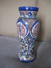 Large Antique SAFI Pottery Vase Signed North Africa Morocco 19th Century