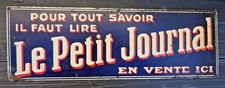 LE PETIT JOURNAL  Rare Tôle