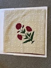 Brigitte Singh Le Jardin Moghol Floral Throw Blanket 64x62 In.!!!