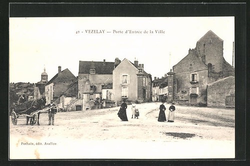 Cpa vezelay porte - vezelay,,