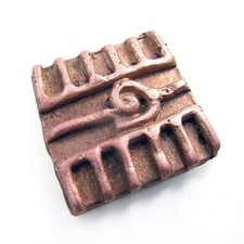 petit poids Baoulé - bronze cire perdue 25 x 25 mm