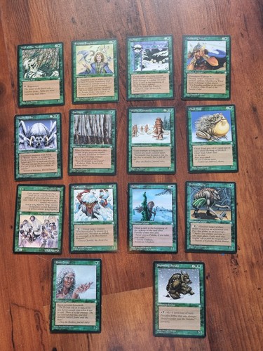 Lot cartes vertes - de,