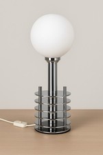 Pied De Lampe Vintage Design En Chrome 