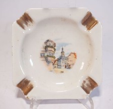 Vintage Mid Centurry Royal Porcelain Bavaria Ashtray View Aalen Town Hall