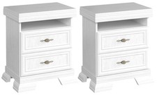 Ensemble De 2 Tables De Nuit 58Cm Andersen Pin Sylvestre Rustique 94884699